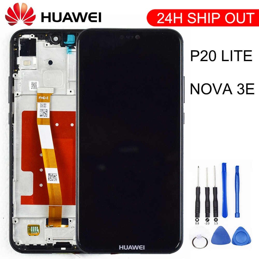 2280*1080 Original Quality LCD With Frame For HUAWEI P20 Lite Lcd Display Screen For HUAWEI P20 Lite ANE-LX1 ANE-LX3 Nova 3e