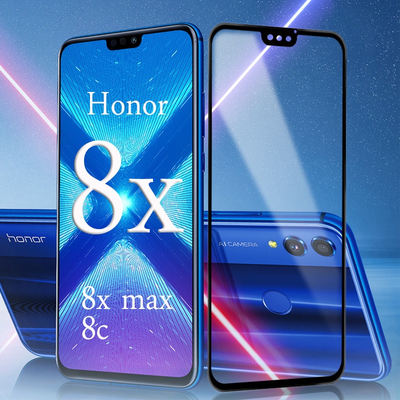 Protective Glass On For Huawei honor 8x max 8c 8 pro Screen Protector Tempered Glas Huavei Hauwei Huawey Honer Honor8x 9H Film