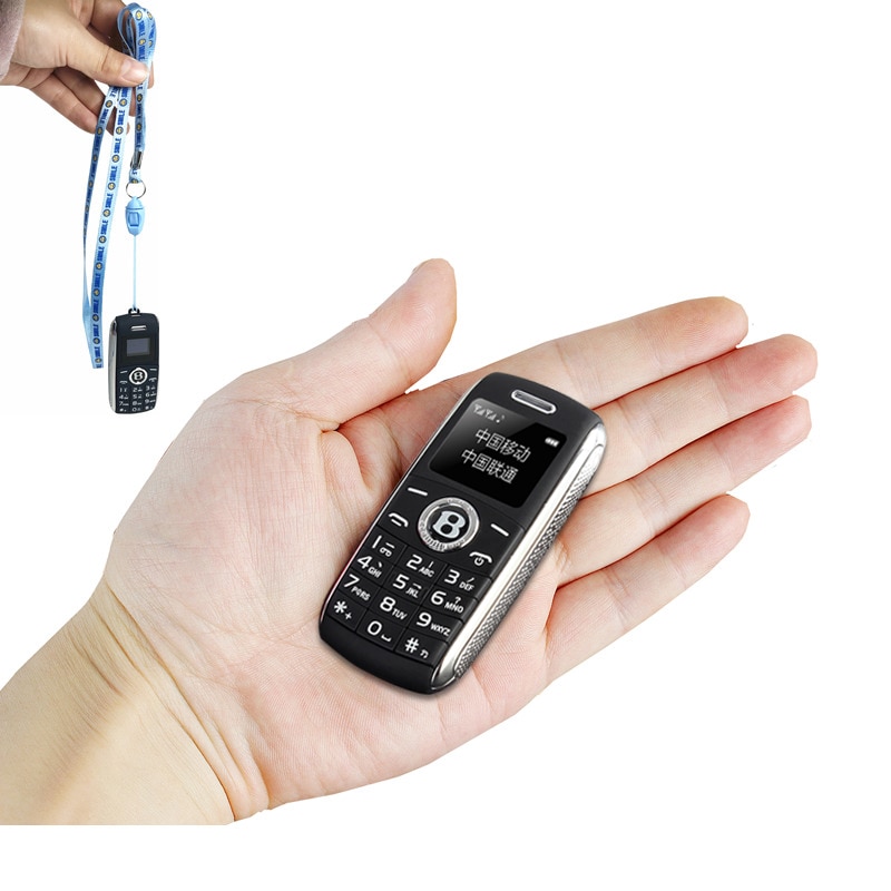 Mini Bluetooth Dialer Magic Voice One Key Recorder Celular Dual Sim Dual Standby Small Mobile Phone Russian Language