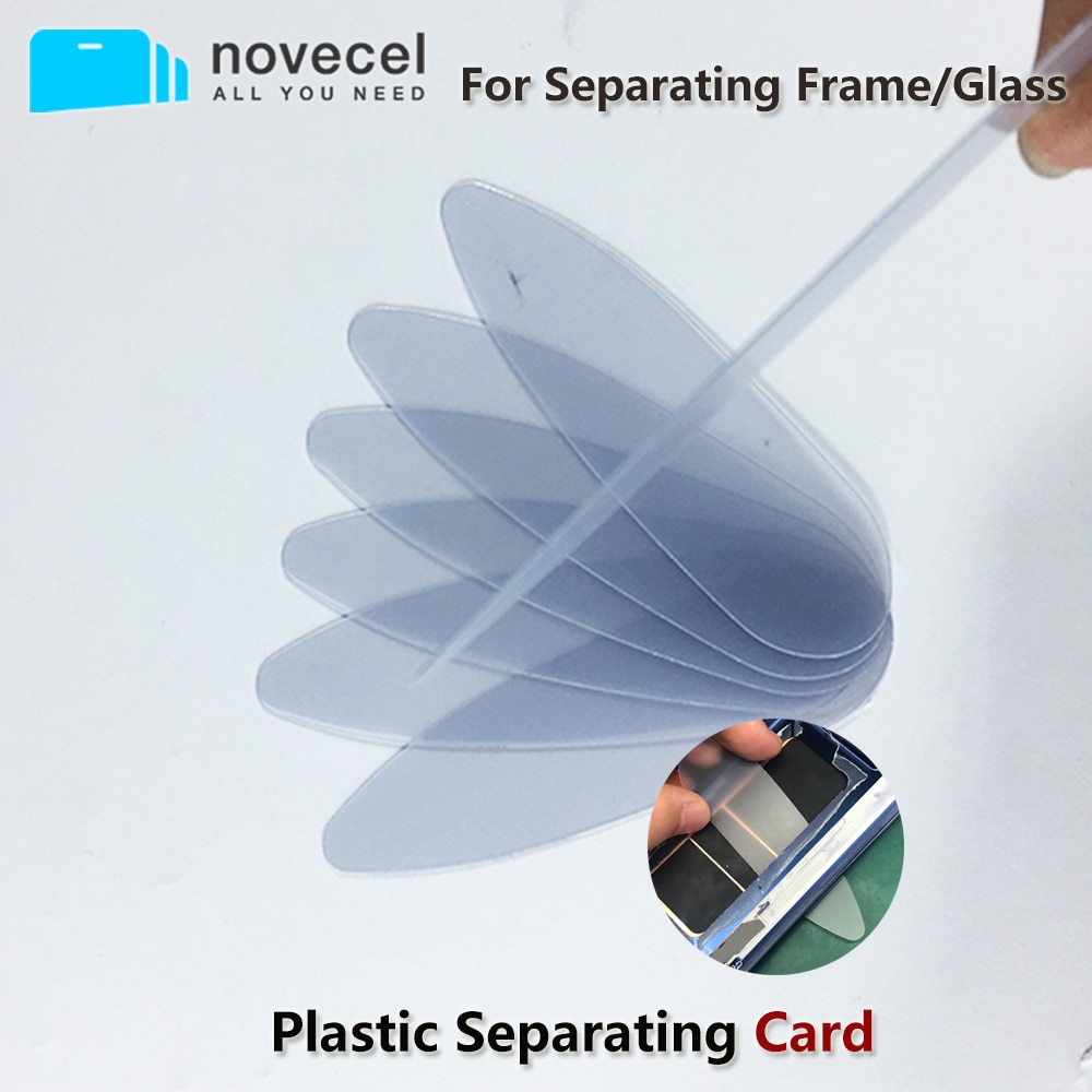 Novecel 100pcs Plastic Separating Card for Separating Frame Glass for Samsung Galaxy S6 edge S7 ege Phone Mobile Repair Tools