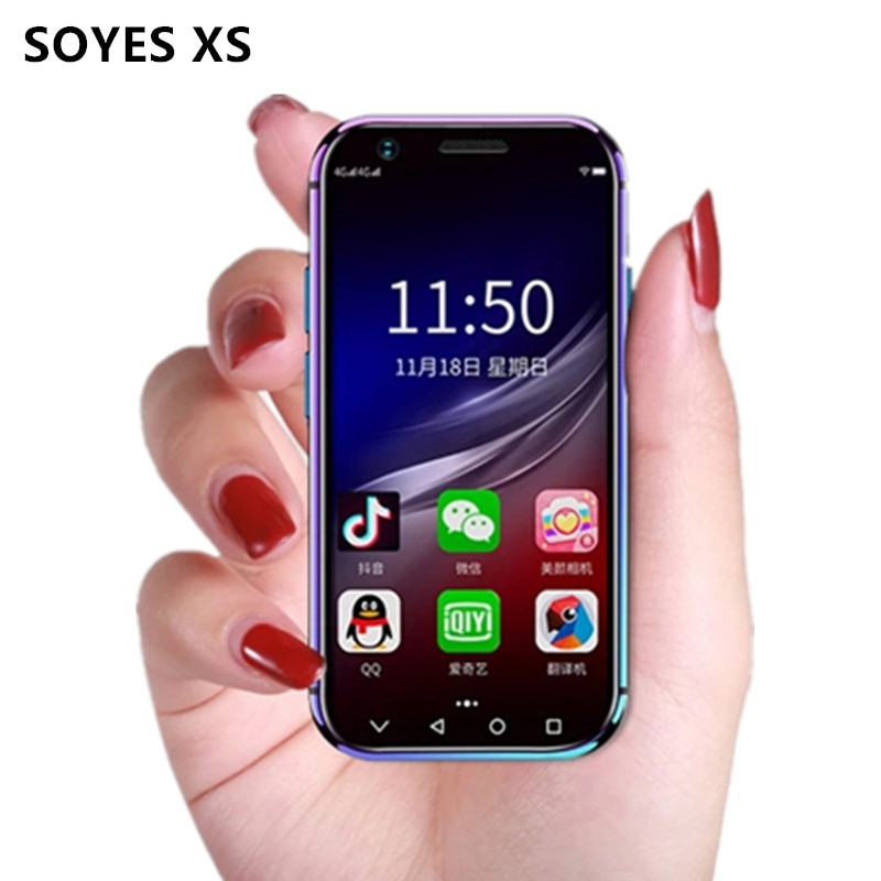 Original Mini Smartphone SOYES XS 3'' 3GB 32GB / 2GB 16B Android Face Recognion 1580mAh 4G Backup Pocket Cellphones PK XS11 S10