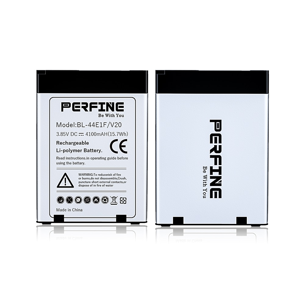2pcs LG V20 Battery Perfine V20 4100 mAh BL-44E1F Replacement for H910 Stylo 3 LS777 Stylus 3 LG-M400Y Replacement Batteries