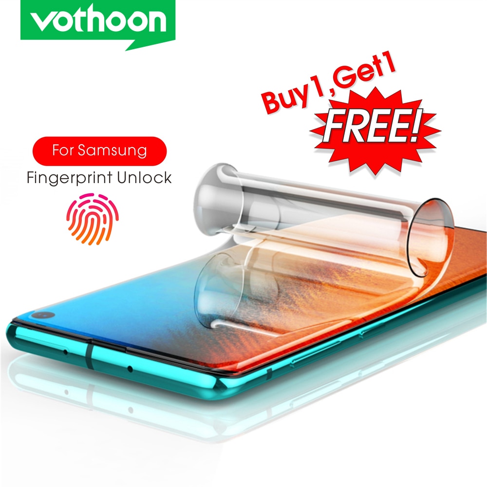 Vothoon Screen Protector For Samsung Galaxy S21 ultra S20 S10 S9 S8 Plus Note 8 9 10 Plus 20 ultra 3D Full Coverage Protective