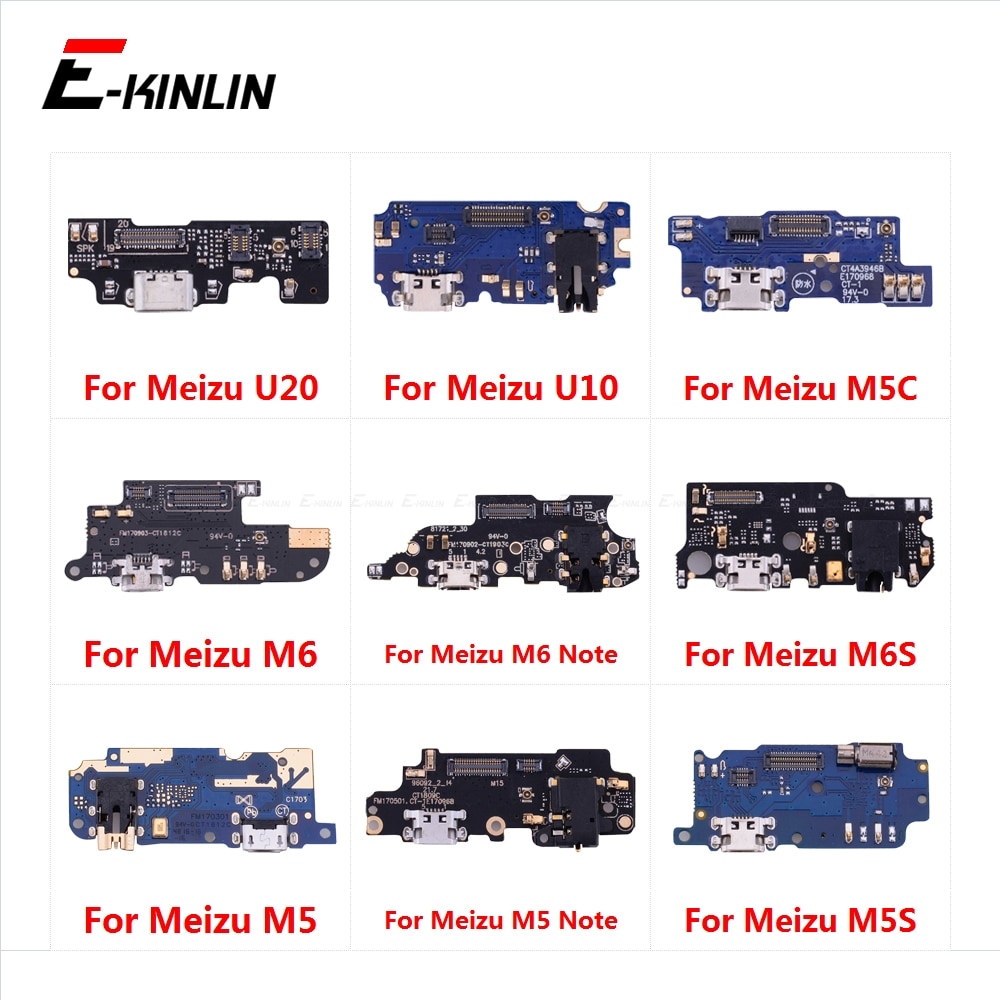 Charging Port Connector Board Parts Flex Cable With Microphone Mic For Meizu U20 U10 M6 M6S M5 M5C M5S