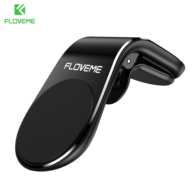 FLOVEME Magnetic Car Phone Holder For Phone in Car L Shape Air Vent Mount Stand Magnet Mobile Holder For iphone X 11 Samsung S9