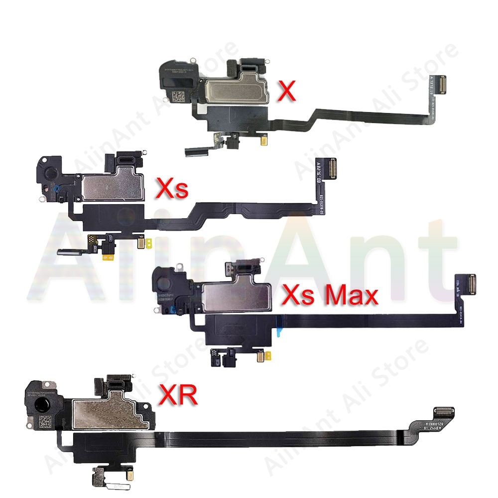 Original Ear Earpiece Flex For iPhone X Xs Max XR Proximity Light Sensor Sound Earphone Speaker Flex Cable Assembly