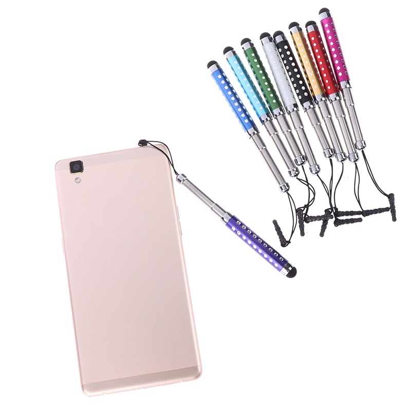 Retractable Capacitive Stylus Touch Screen Teblet Pen Diamond 1Pc For iPhone iPad Tablet PC Mobile phone