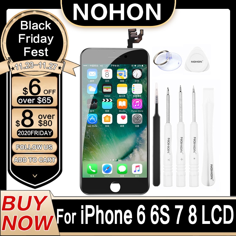 NOHON LCD For iPhone 8 7 6 6S Screen Display iPhone8 iPhone7 iPhone6 S Original Replacment Digitizer Full Assembly 3D Touch AAAA