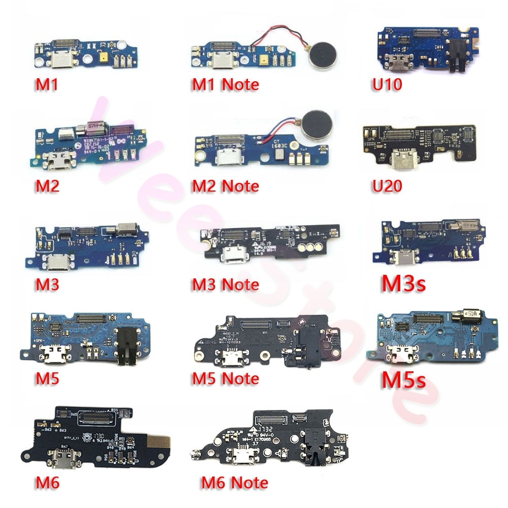 USB Charging Connector Port Charger Dock Flex Cable For Meizu M1 M2 M3 M3S M5 M5s M6 Note Mini U10 U20 Original Phone Parts