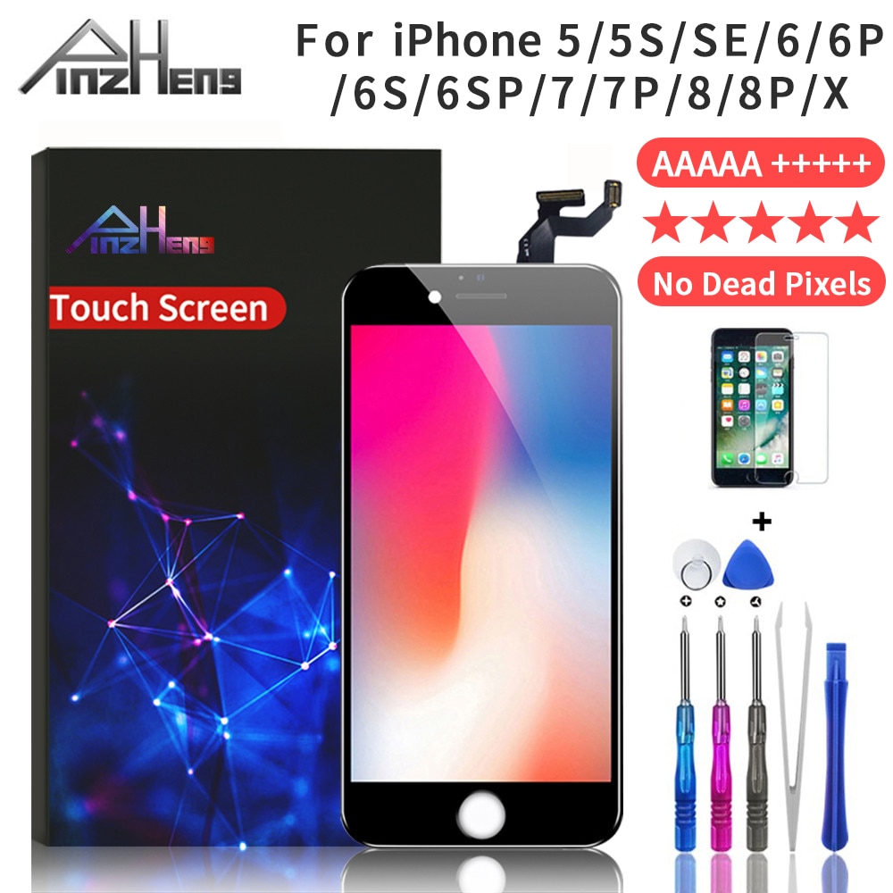 AAAAA Screen LCD For iPhone 6 6s 7 8 Plus LCD Display For iPhone 5 5S SE Screen Assembly Digitizer With 3D Touch Replacement LCD