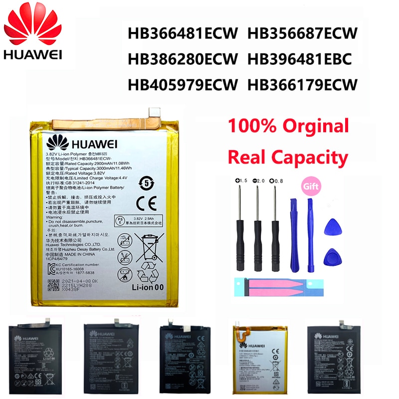 Orginal Huawei P9 P10 P20 Honor 8 9 Lite 10 9i 5C Enjoy Nova Mate 2 2i 3i 5A 5X 6S 7A 7X G7 Y7 G8 G10 Plus Pro SE Phone Battery