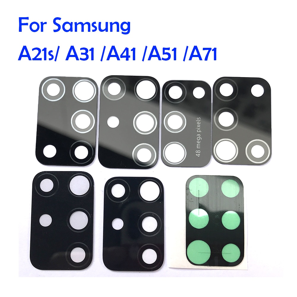 Camera Glass Lens Back Camera Glass Lens With Glue For Samsung A10 A20 A30 A30S A40 A50 A50S A70 A31 A51 A71 M21 M31S S20 fe