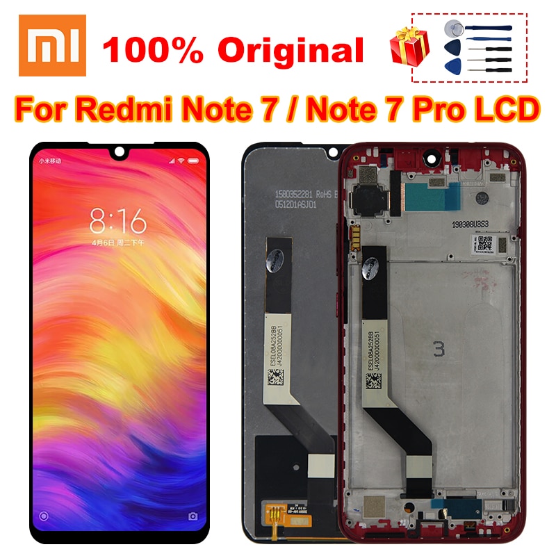 Original For Xiaomi Redmi Note 7 LCD Display Screen Touch Digitizer Assembly For Redmi Note 7 Pro LCD 10 Touch Repair Parts