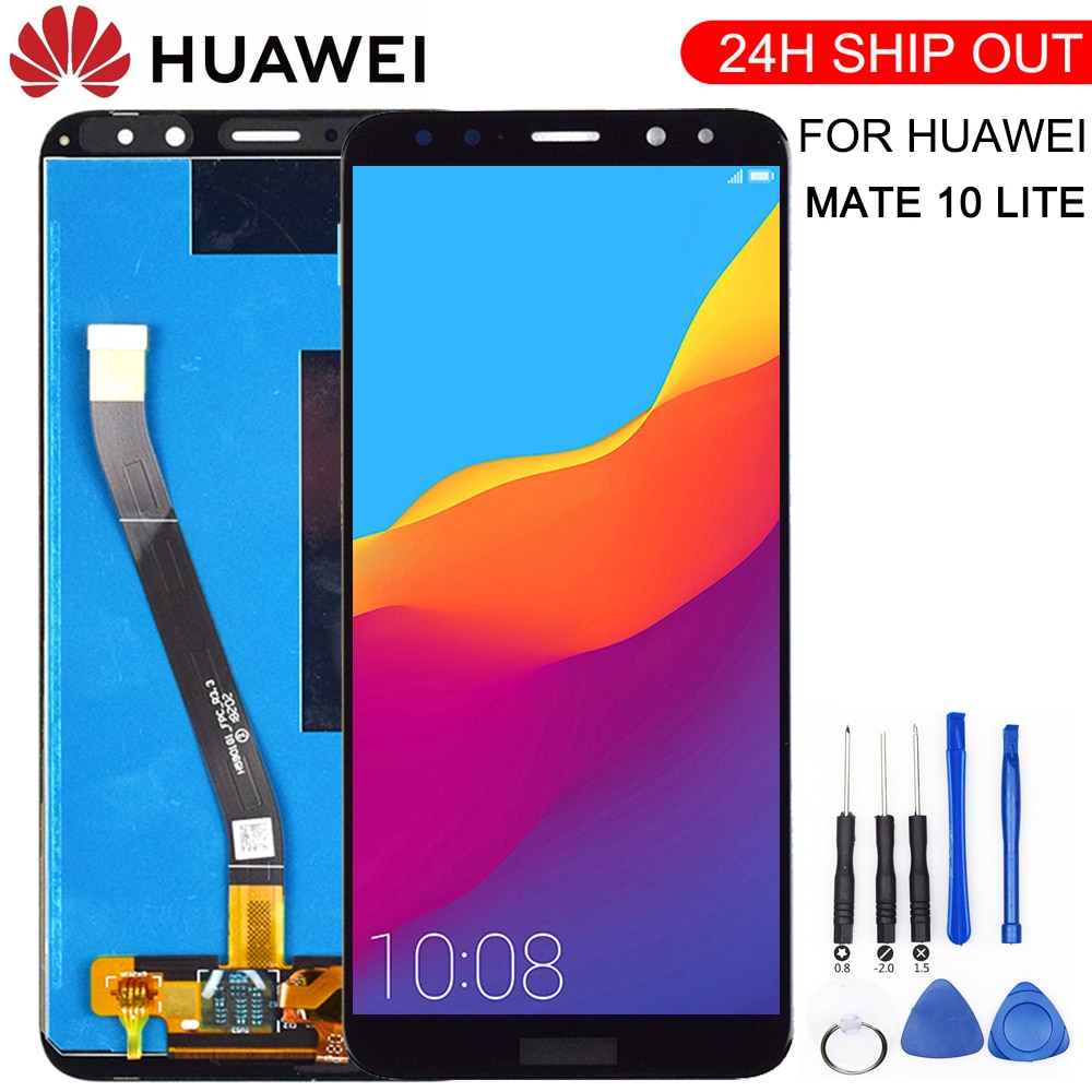 New For Huawei Mate 10 Lite LCD Display+Touch Screen Digitizer Screen Glass Panel Assembly+frame Replacement for Mate 10 Lite