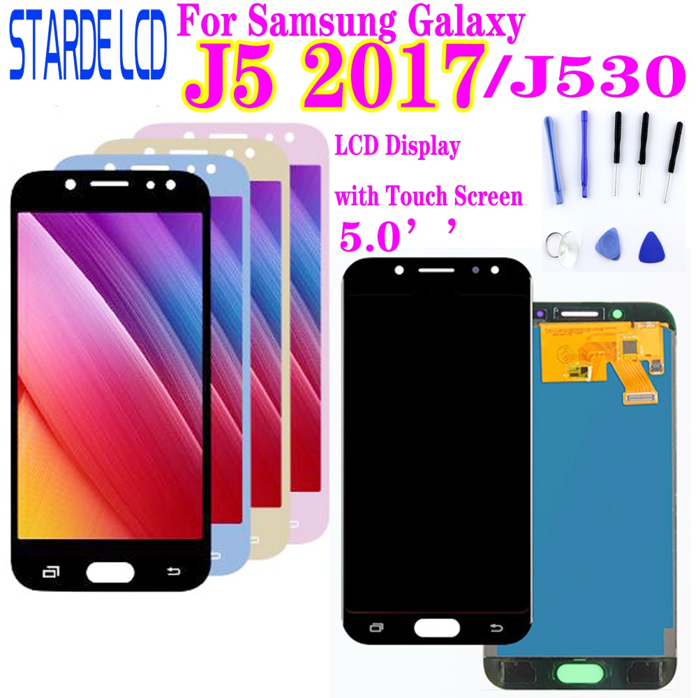 For SAMSUNG Galaxy J5 2017 J530F SM-J530F J530 LCD Display Touch Screen Digitizer J530 Display For Galaxy j5 Pro lcd