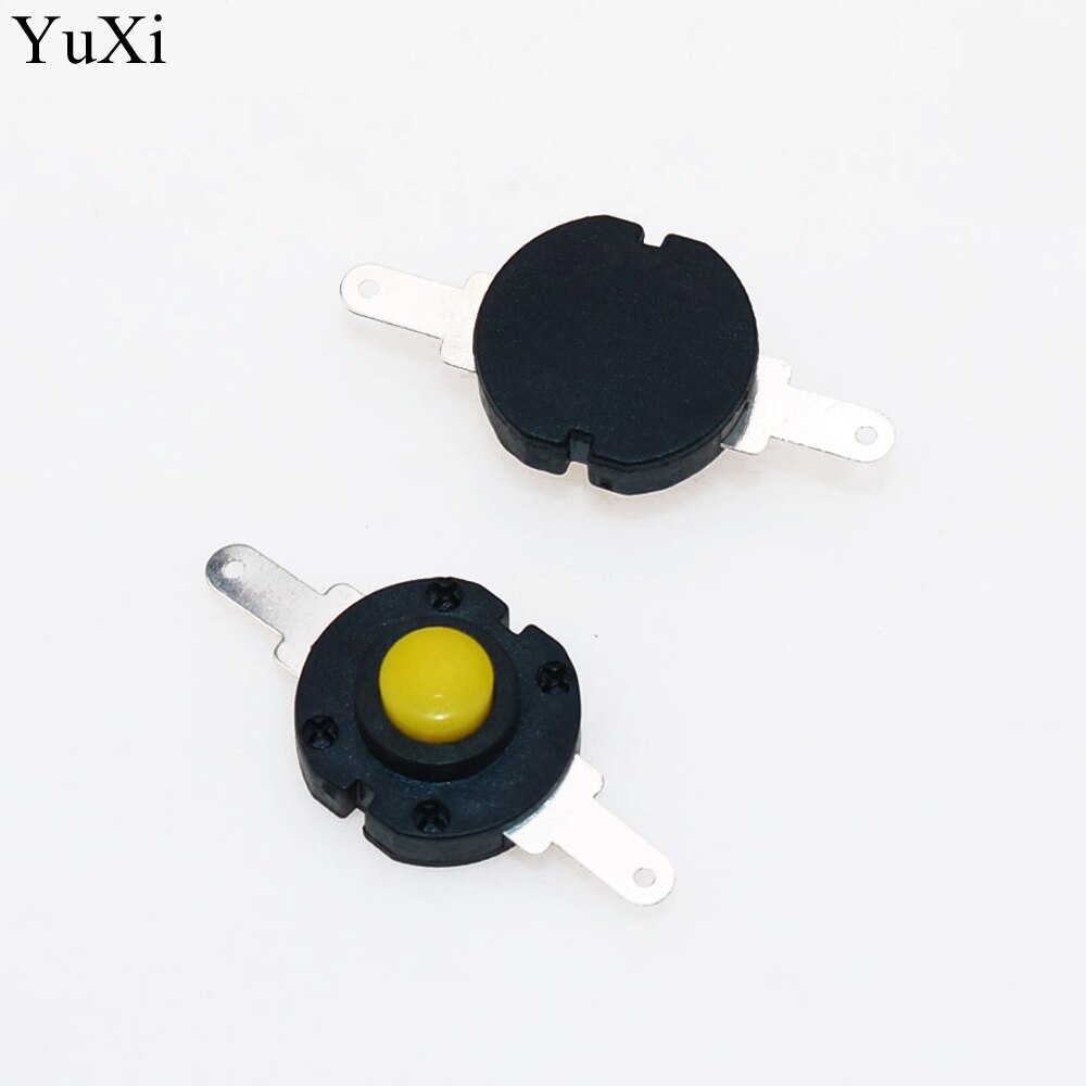 YuXi Flashlight Switch 1413-YK Self-locking Round Twisted Switch DIY Electronics Mini Switch Yellow Push Button Switch ON-OFF