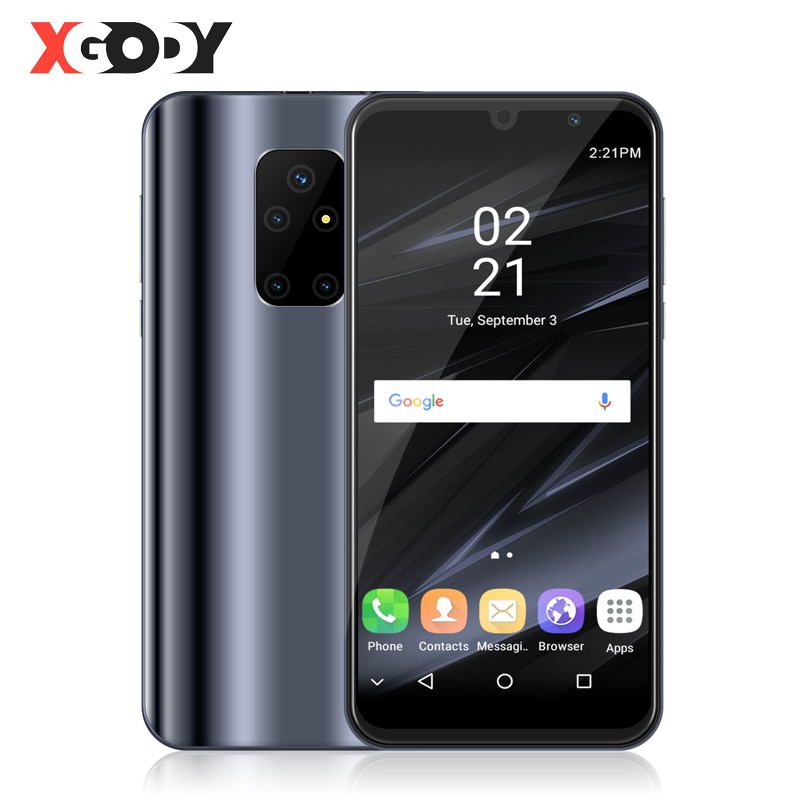 XGODY Mate 30 Mini 3G Smartphone Android 8.1 Dual Sim 5.5" 18:9 Full Screen 1GB 8GB MTK6580 Quad Core 5.0MP 2500mAh Mobile Phone