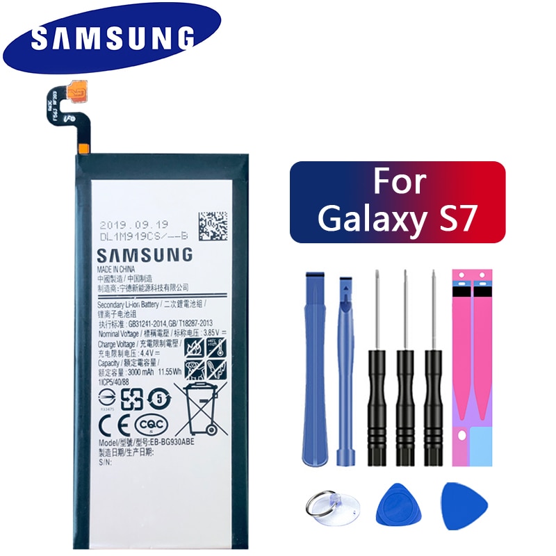 Samsung Original Phone Battery EB-BG930ABE For Samsung GALAXY S7 G9300 G930F G930A G9308 SM-G9300 Replacement Battery 3000mAh