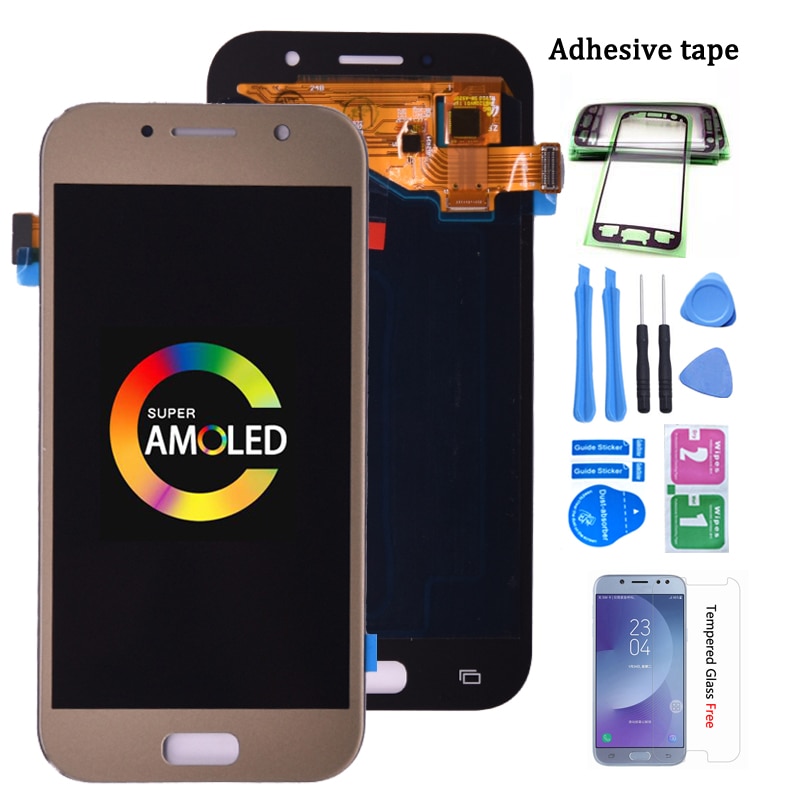 Super Amoled For SAMSUNG GALAXY A5 2017 A520 A520F A520K LCD Display with Touch Screen Digitizer Assembly