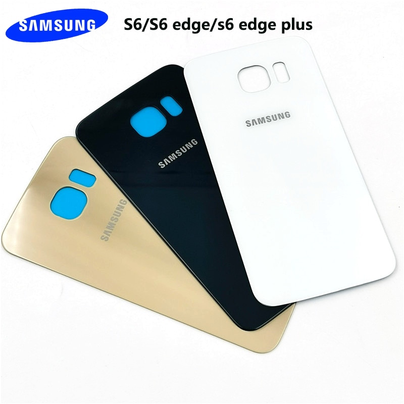 Original samsung galaxy s6 edge plus case glass battery back cover protective replacement shell for galaxy s6 s6 edge with glue