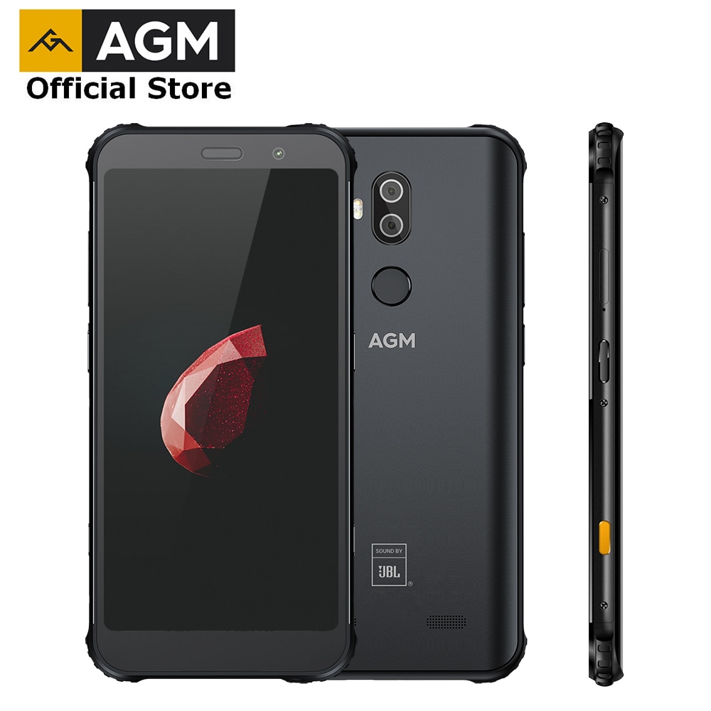 OFFICIAL AGM X3 JBL-Cobanding 5.99'' 6G+64G NFC Smartphone 4100mAh IP68 Android 8.1 Mobile phone SDM845