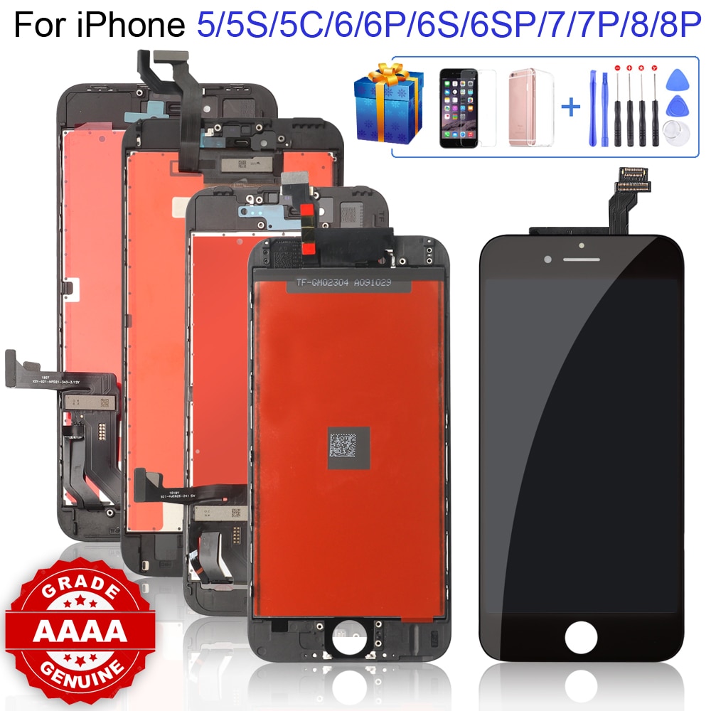 Grade AAAA+++ for iPhone 6 6S 6P 6SP 7 7P 8 8Plus LCD with Perfect 3D Touch Screen Digitizer Assembly for iPhone 5S 5 5C Screen