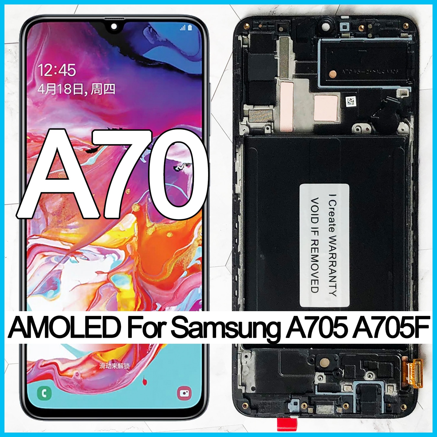 ORIGINAL 6.7'' SUPER AMOLED LCD Display For Samsung Galaxy A70 LCD A705 A705F SM-A705MN Display Touch Screen Digitizer Assembly