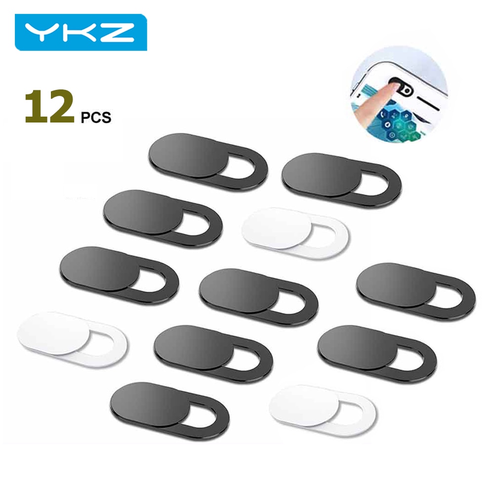 YKZ Mobile Phone Privacy Sticker WebCam Cover Shutter Magnet Slider Plastic For iPhone 12 Web Laptop PC iPad Tablet Camera Cover