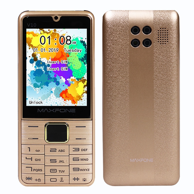 2.8" Screen Two Sim Phone Russian Keyboard Key GSM Big Torch Recorder Camera MP3 Video Player Cheap China Phone