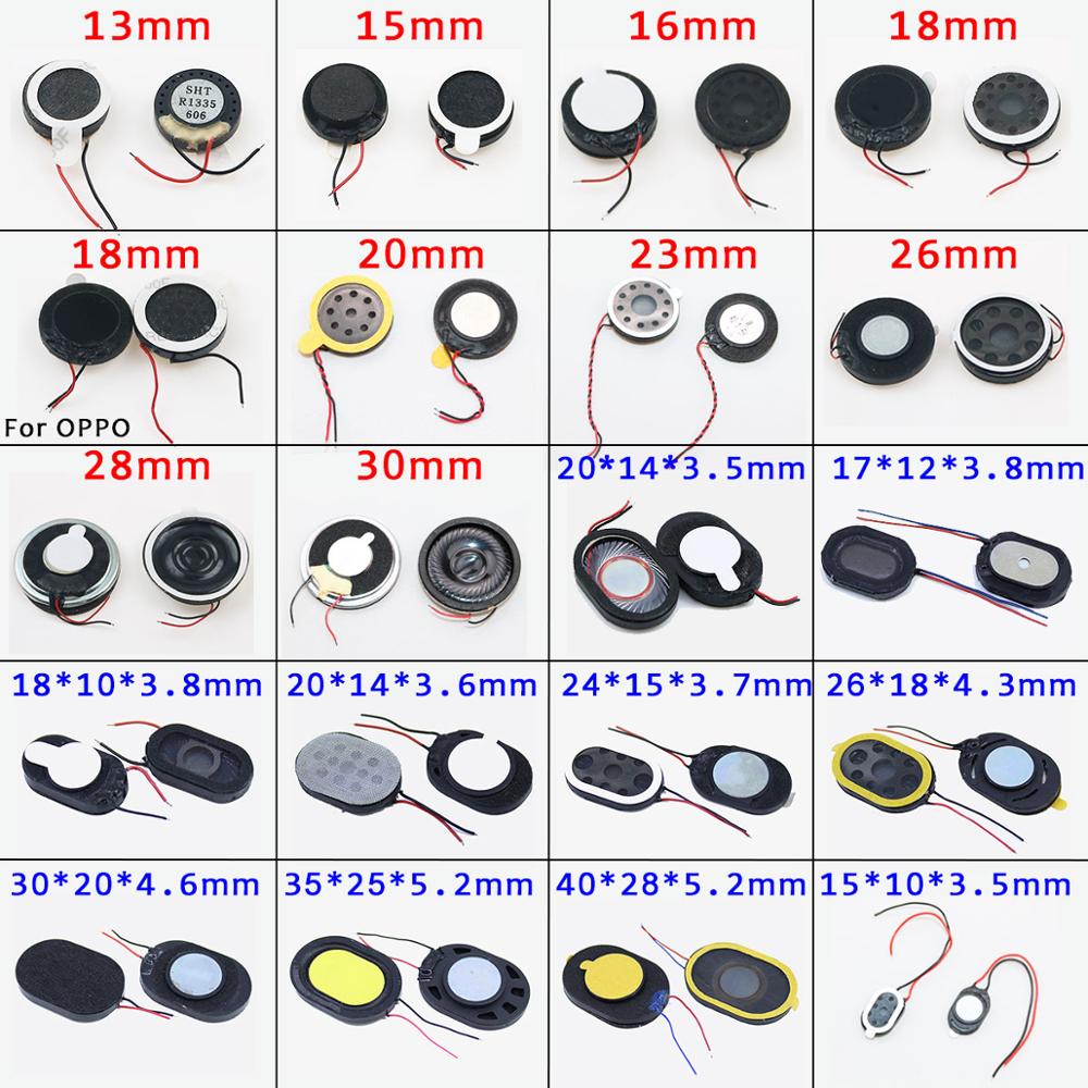 JCD Round Loudspeaker 13 15 17 18 20 23 26mm 28 30 35 40 mm Buzzer Ringer Sound Speaker Replacement For Cell Phone With Two Line