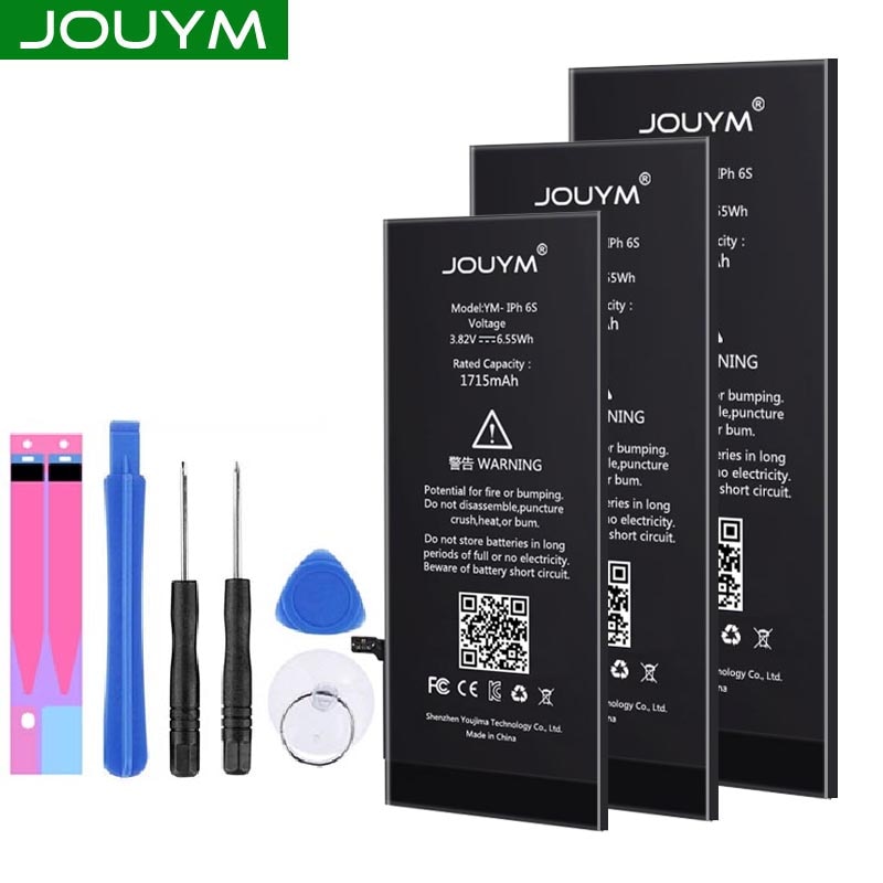 JOUYM Cell Phone Battery for iPhone 6S 6 7 8 Plus 5S 5 SE 6plus Replacement Bateria for iPhone6 iPhone7 iphone5s + Free Tools