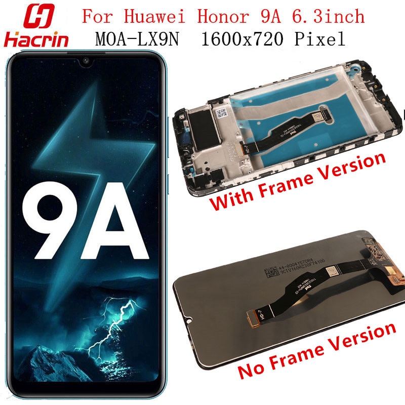 For Huawei Honor 9A LCD Display+Touch Screen No Dead Pixel Tested Screen Replacement On For Huawei Honor 9 A 6.3inch Screen