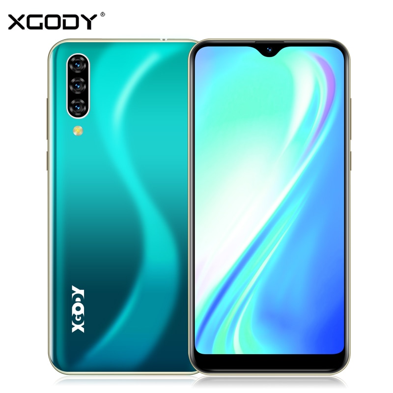 XGODY Note7 3G Smartphone Android 9.0 6.26" Waterdrop Screen Face Unlock Mobile Phone 2GB 16GB MTK6580 Quad Core 5MP GPS 2800mAh