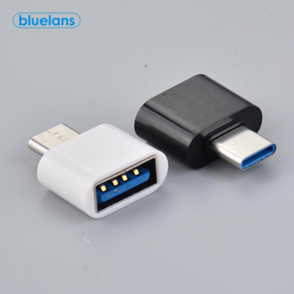 2PCS Universal Usb To Type C Adapter For Android Mobile Mini Type-C Jack Splitter smartphone USB C Connectors OTG Converter