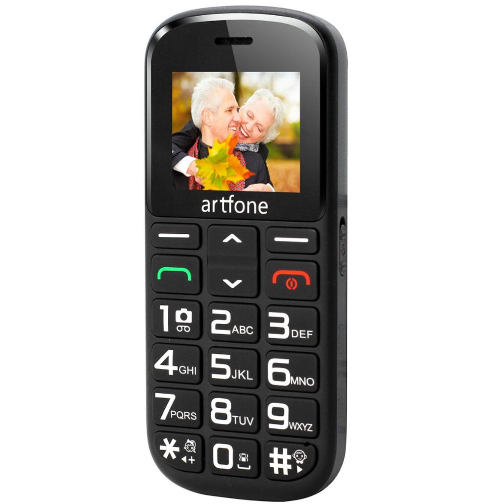 Artfone CS182 Big Button Mobile Phone, Senior Unlocked Mobile Phone with Dock and 1400mAh Battery