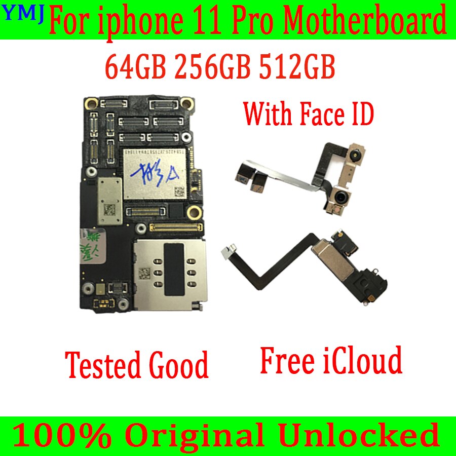 Full Function motherboard for iPhone 11 pro motherboard Factory unlocked free iCloud clean for iPhone 11pro with IOS motherboard