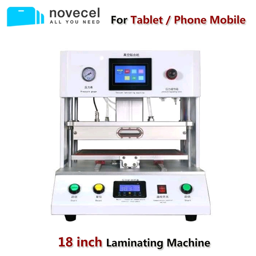 18 inches Tablet LCD Touch Screen Lamianting Machine OCA Glass Vacuum Laminator For iPad Mobile Phone Screen Repair