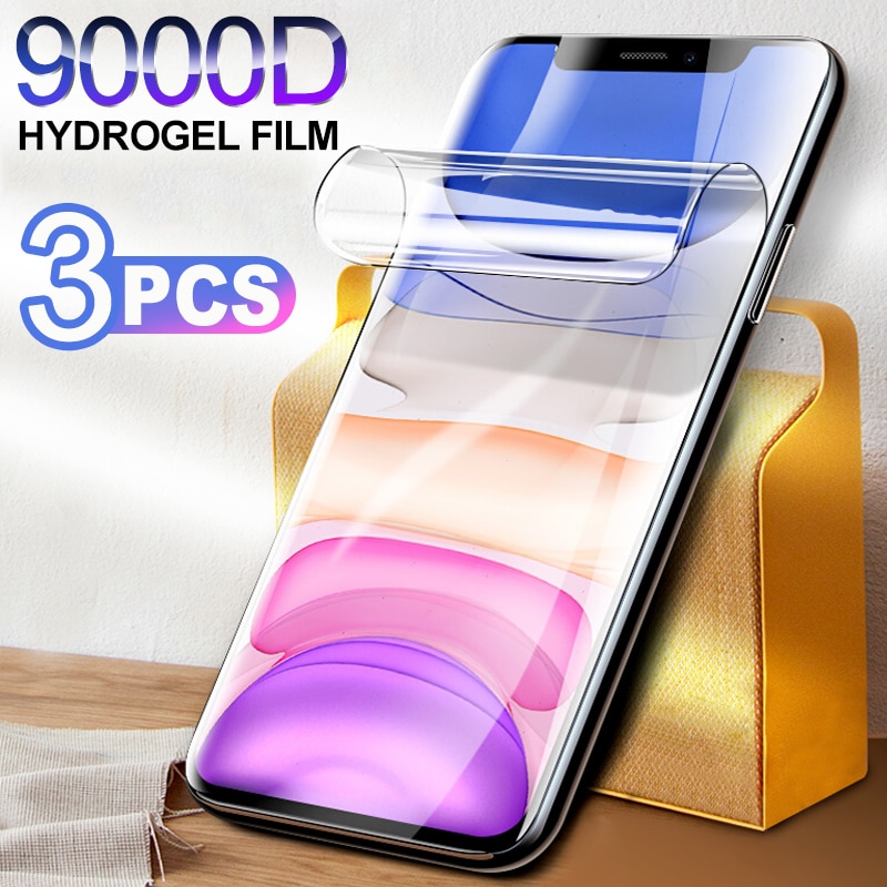 Hydrogel Film Screen Protector For iPhone 11 12 Pro X Xr XS Max Soft Protective Film For iPhone SE 6 7 8 Plus Screen protector