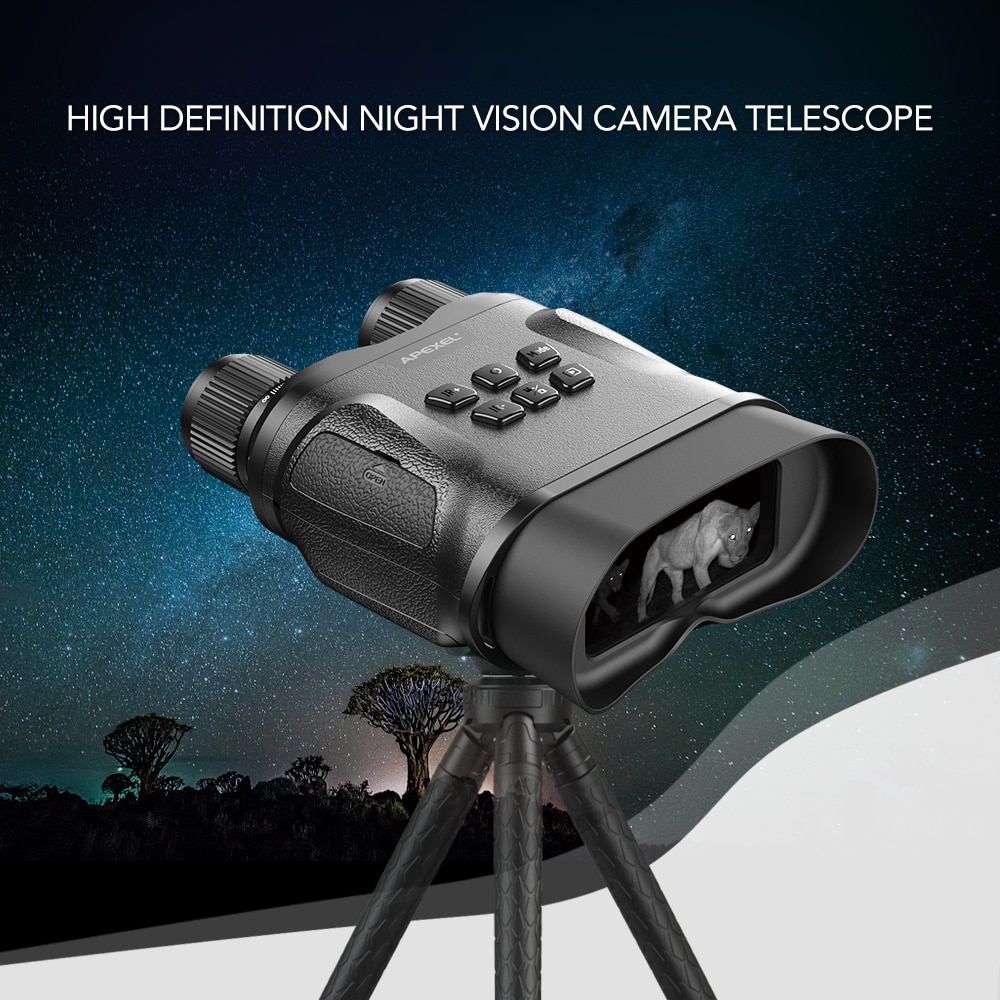 APEXEL NEW Long Distance Digital Night Vision Binocular With Video Recording HD Infrared Day And Night Vision Hunting Binocular