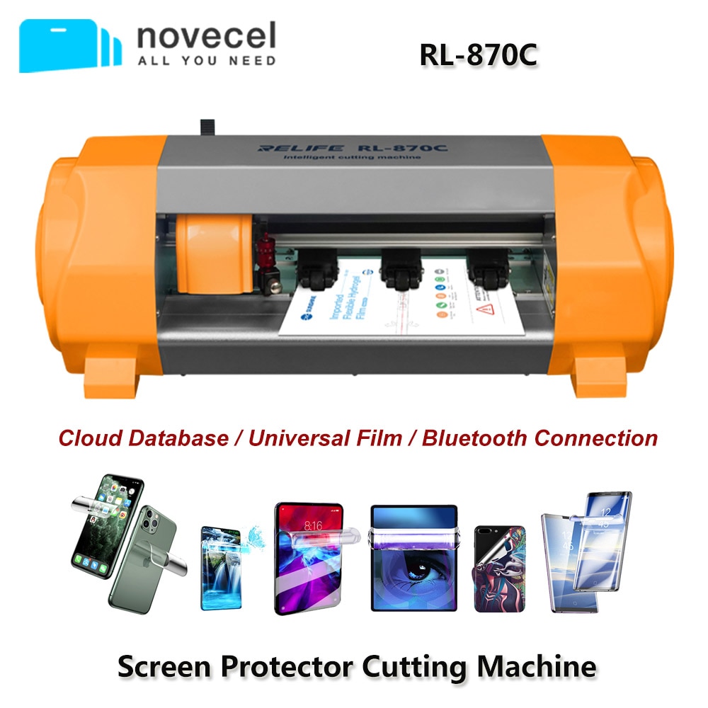 New RL-870C Flexible Hydrogel Film Cutting Machine For Watch Airpods Mobile Phone Front and Back Screen Protector Cut Tools