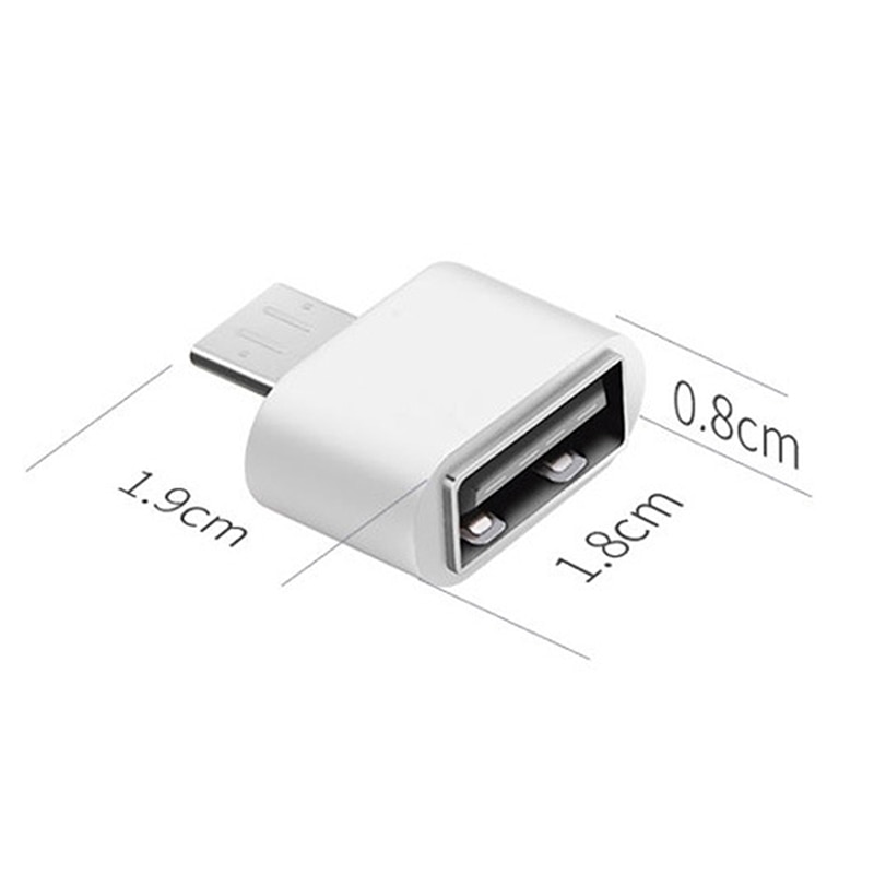 2Pcs Mini Micro USB Male to USB Female OTG Adapter Converter for Huawei Xiaomi Android Smartphone Tablet