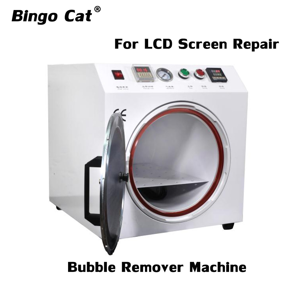 LCD Screen Front Glass OCA Bubble Remover Machine For Curved and And Flat Screen Below 13 Inch Debubble Machine Repair Tool Set