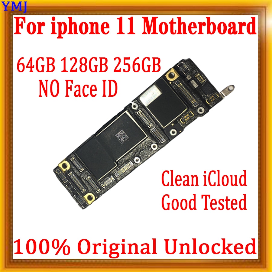 For iPhone 11 Without / With Face ID Unlocked Free iCloud Motherboard Upgrade Logic board With IOS System Plate