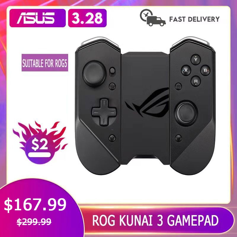 NEW ROG Kunai 5 Gamepad Game Controller Support 200+ Games On Google Play Store 2.4Ghz USB Bluetooth Receiver ROG Phone 5