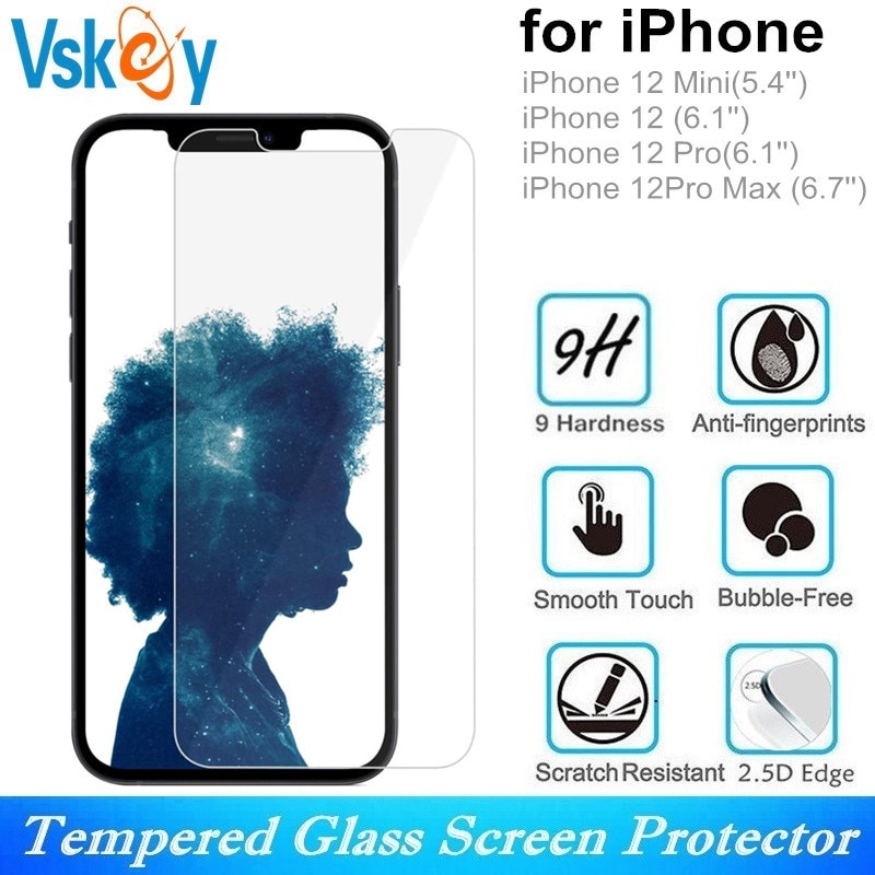 500PCS 2.5D Tempered Glass for iPhone 12 Mini 12Pro Screen Protector Anti-Scratch Protective Film for iPhone 12 Pro Max