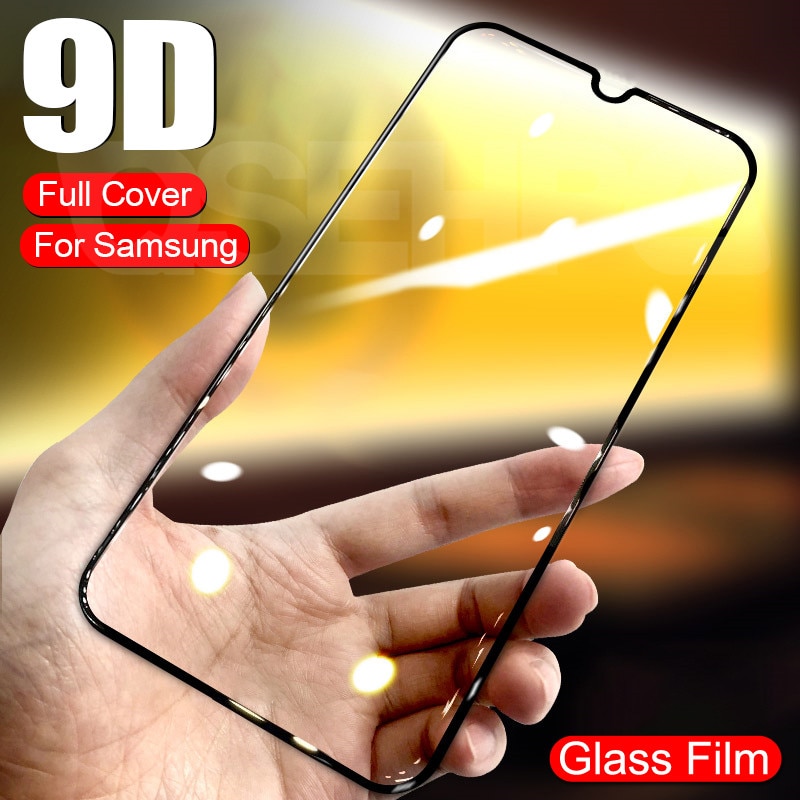 9D Tempered Glass For Samsung Galaxy A01 A11 A21 A31 A41 A51 A71 Screen Protector M11 M21 M31 M51 A21S A30 A50 Protective Glass