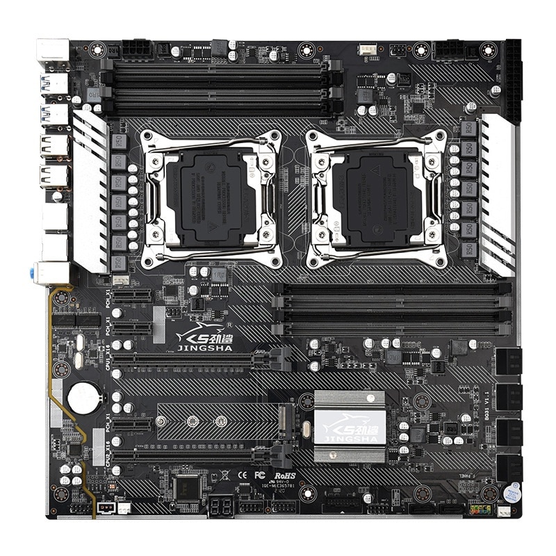 JINGSHA X99-F2 Dual-Channel Computer Motherboard Support LGA2011-3 V3/V4 CPU Desktop Server DDR4 256GB Memory Game Motherboard