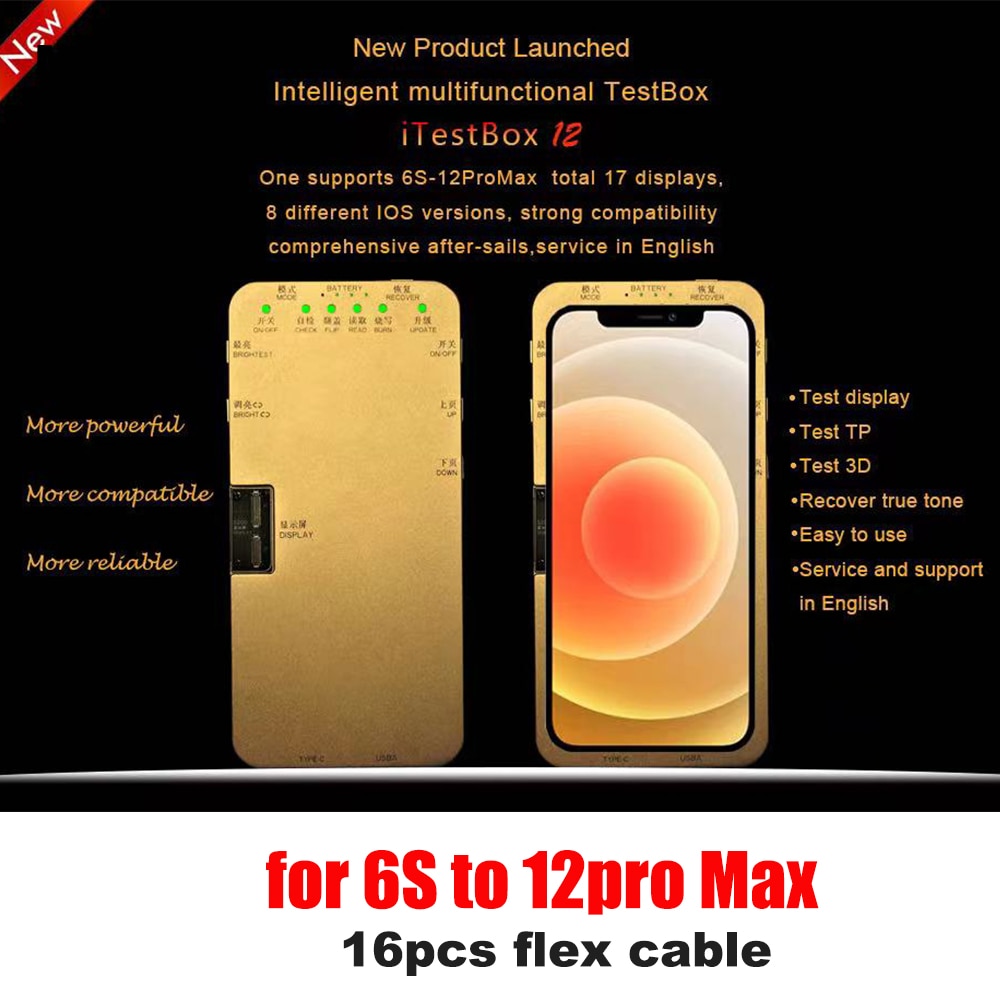 DL S200 All in One LCD Screen Tester Programmer Ambient Light Sensor True Tone 3D Touch For iPhone 12 11Pro MAX XS X 8 7 6S Plus