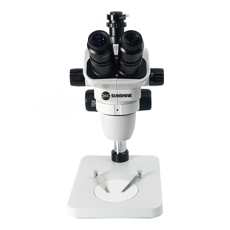 SUNSHING SZ6745T B1 Trinocular HD Stereo Microscope External Camera Display 0.67X 4.5X Continuous For Mobile Phone Repair Zoom