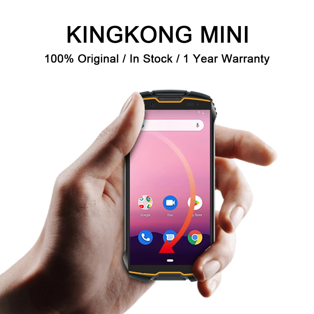 Cubot Kingkong Mini Rugged Cell Phone 4 Inch QHD Screen Waterproof Shockproof Smartphone 3GB 32GB Dual-SIM 4G Small Phone